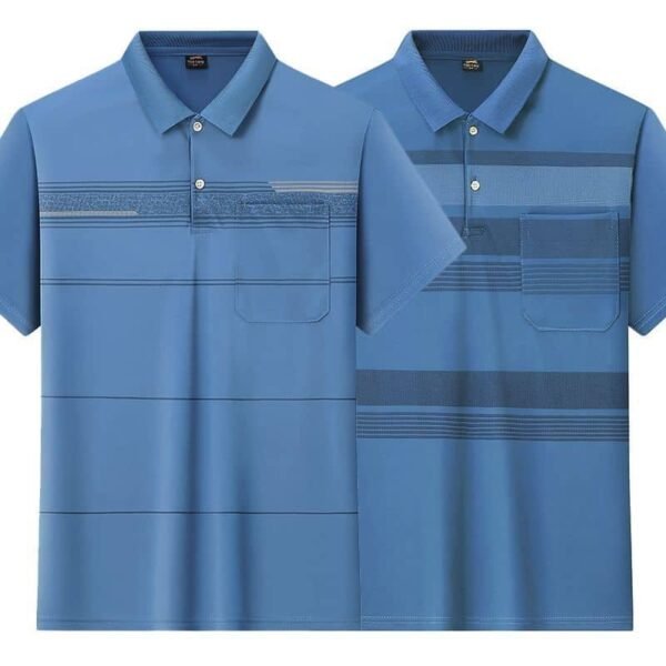 001/3 FASHION T-SHIRT (BLUE) - Image 2