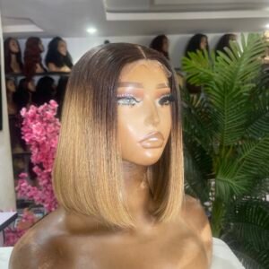 12 “ 2by6 Raw donor dark root blonde