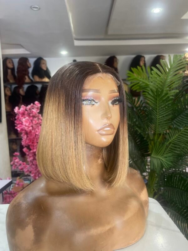 12 “ 2by6 Raw donor dark root blonde