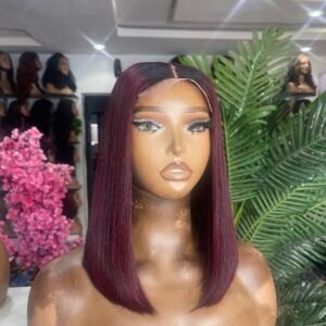 12” Raw donor burgundy bone straight