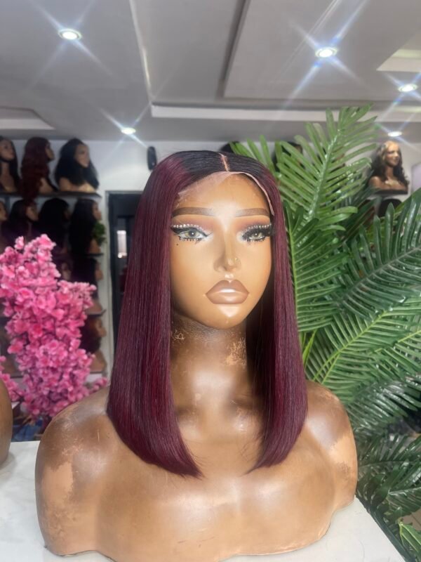 12” Raw donor burgundy bone straight