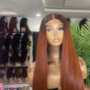 24” Sdd Vietnam bone straight dark root light brown